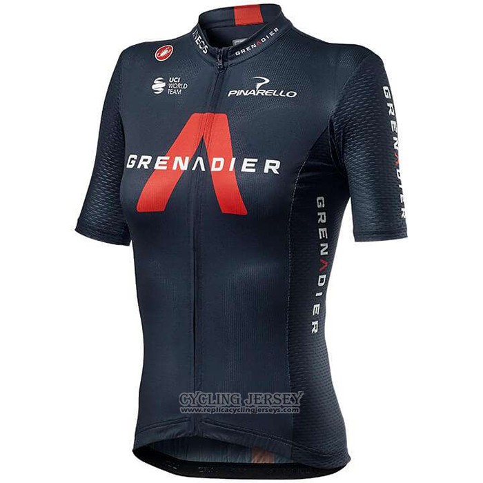 2020 Cycling Jersey Women Ineos Grenadiers Red Deep Blue Short Sleeve And Bib Short
